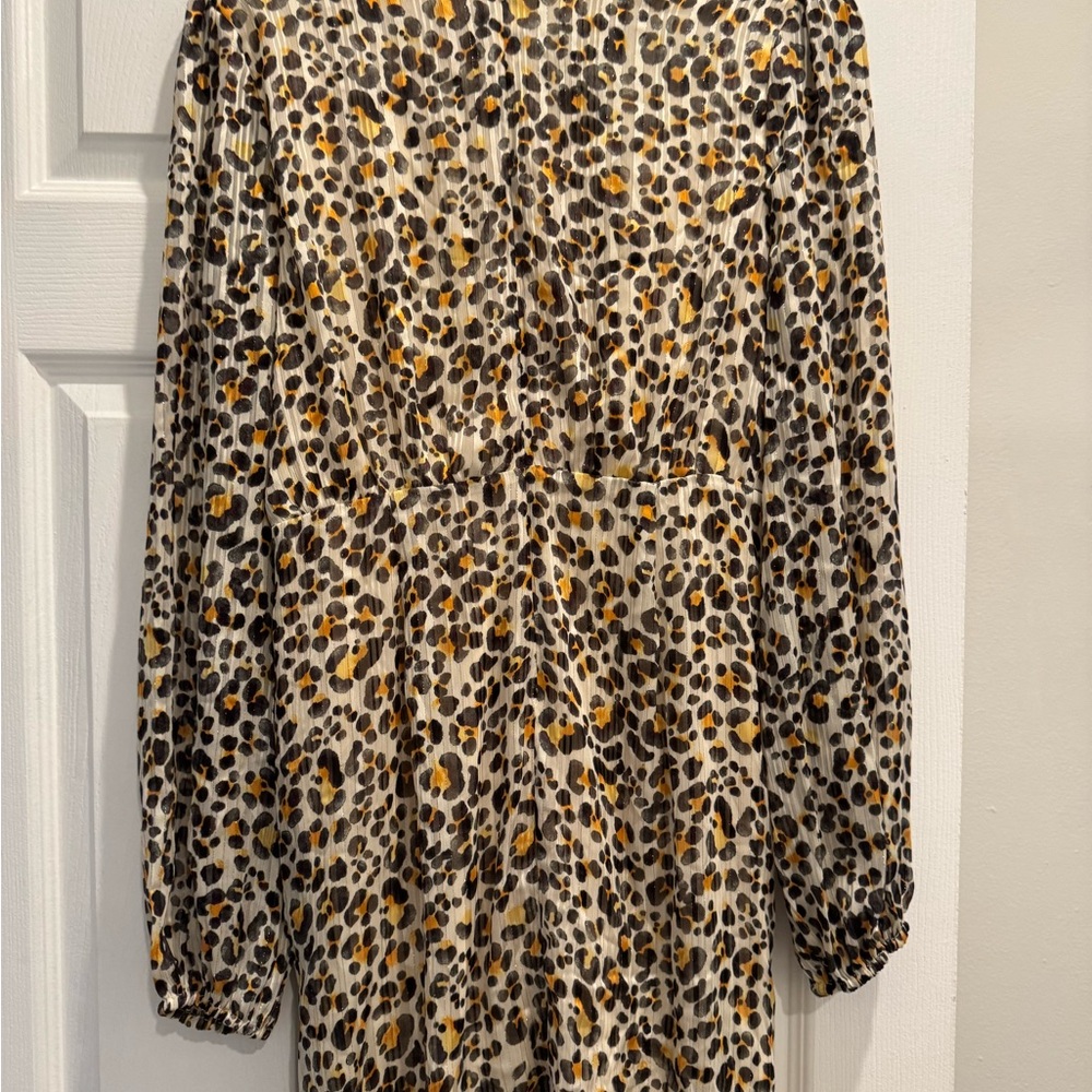 BCBGeneration Leopard Print Blouse with Ruching - image 2